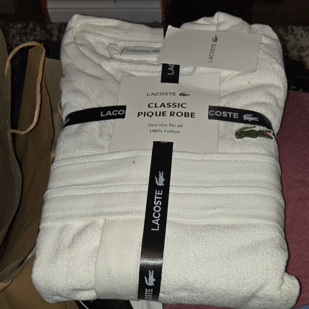 Lacoste Ivory Pique Robe